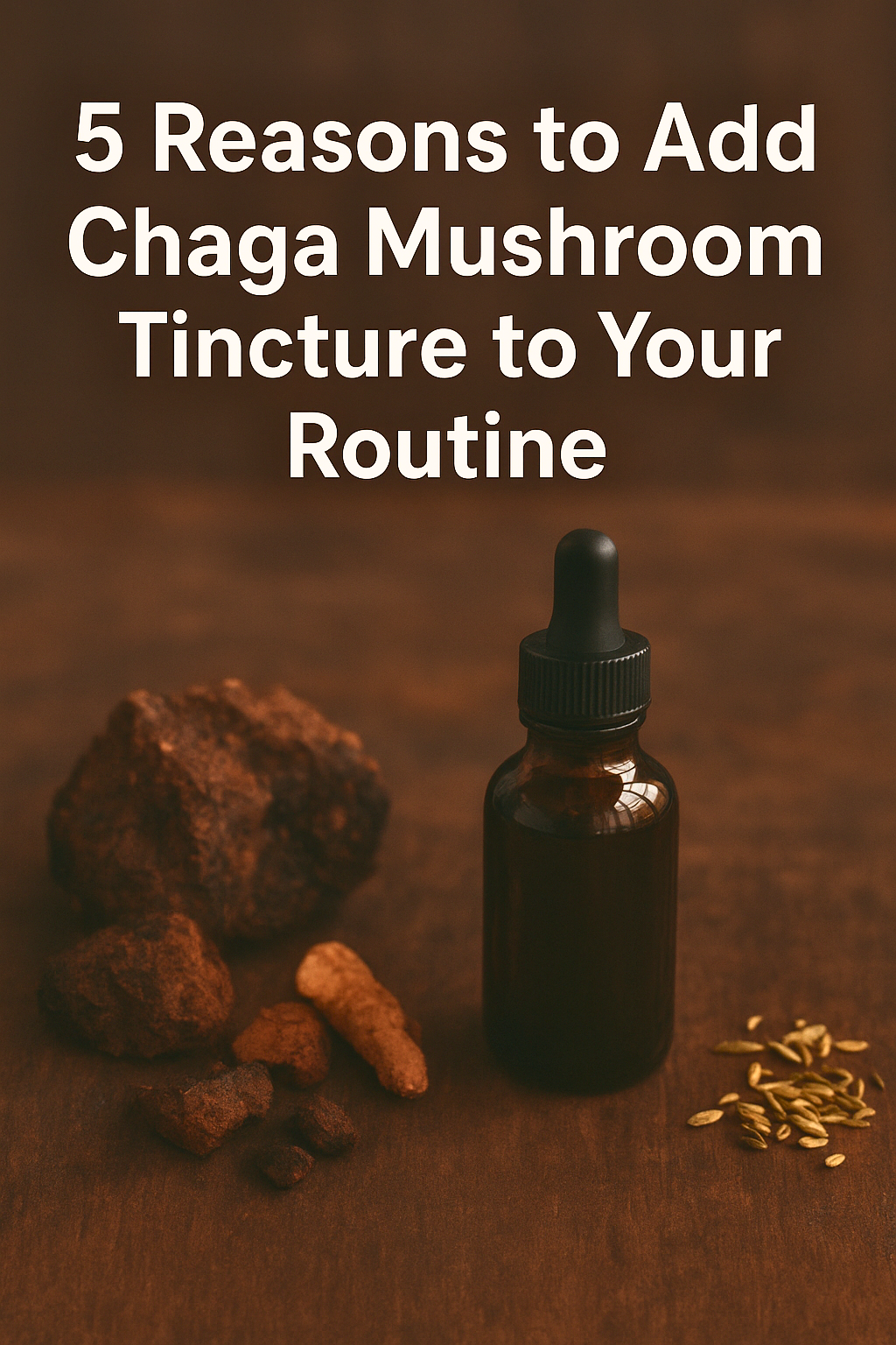5 Reasons to Add Chaga Mushroom Tincture to Your Routine