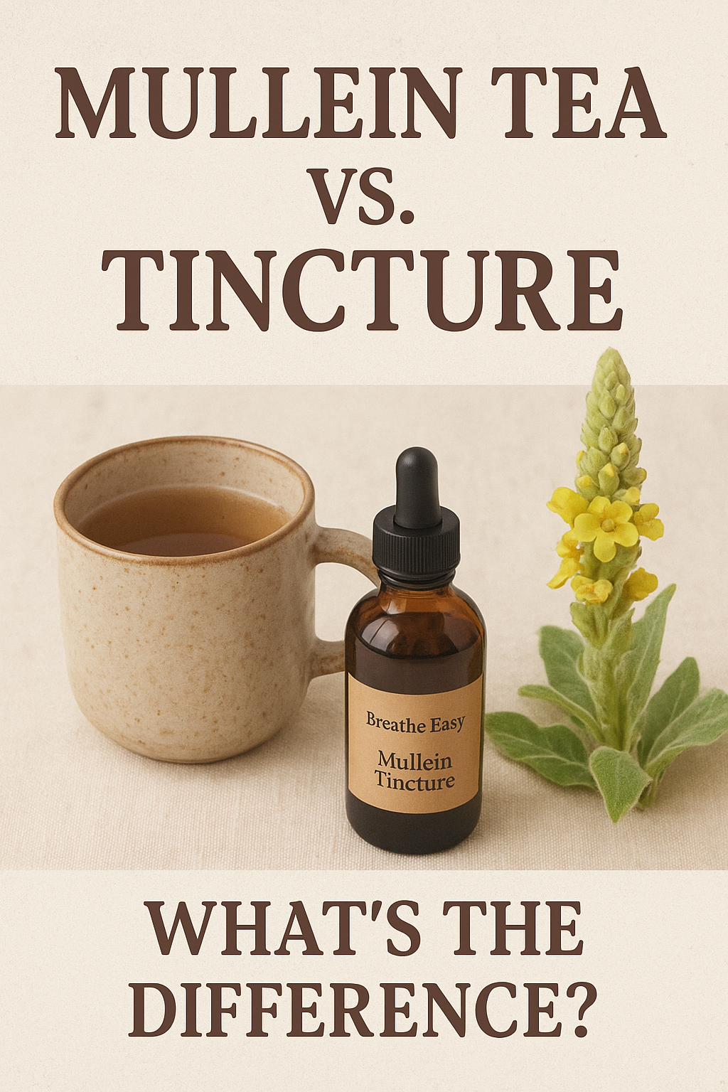 Mullein Tea vs. Tincture — What’s the Difference?