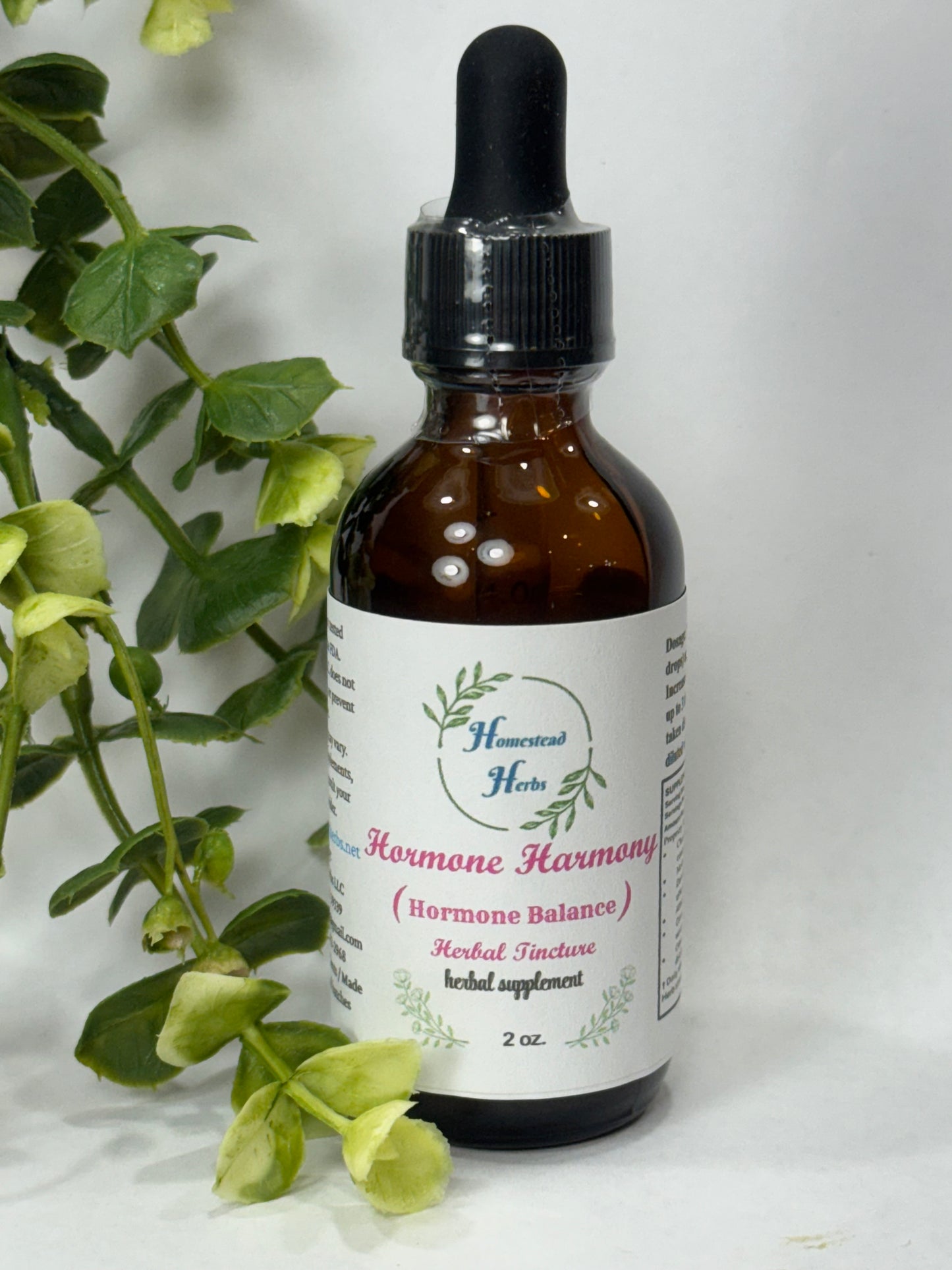 Hormone Harmony herbal tincture bottle – liquid blend for hormonal balance